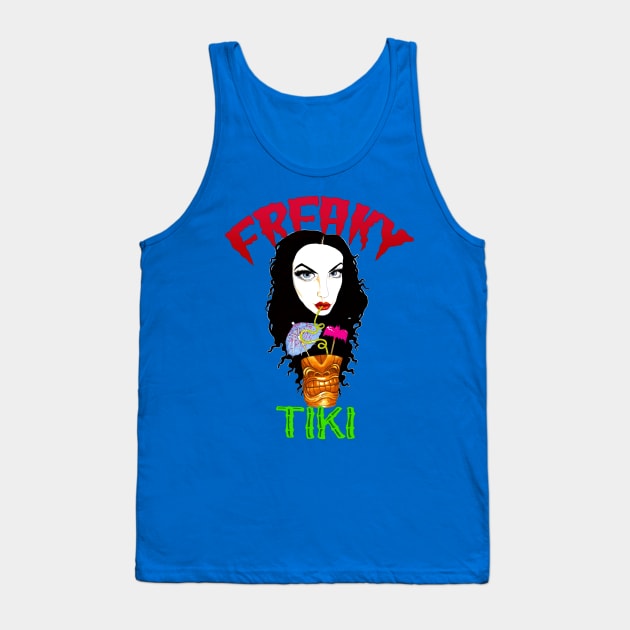 Freaky Tiki Tank Top by kingmookly